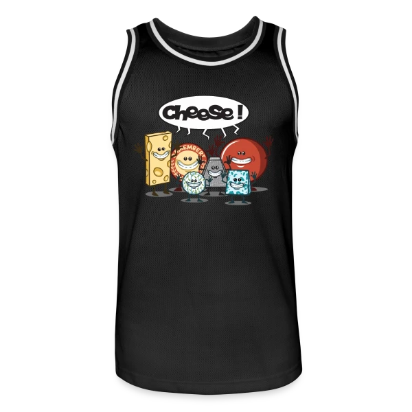 Le Fromage vous Fait Sourire ! sur Maillot de basket Homme