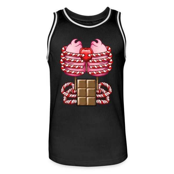 Organes Sucrés Humour sur Maillot de basket Homme
