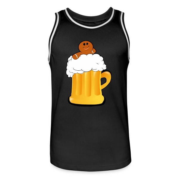 Piscine Bière Alsacienne sur Maillot de basket Homme
