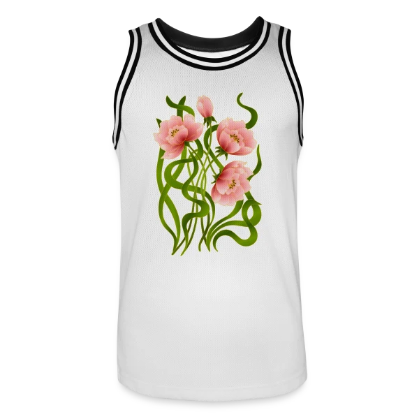 Éclat Floral sur Maillot de basket Homme