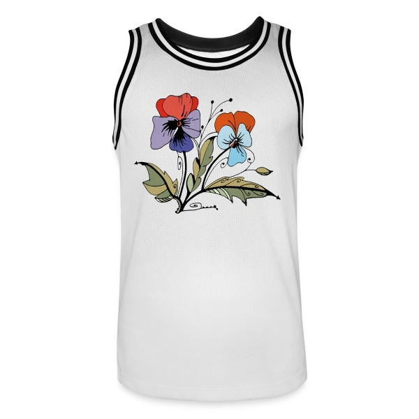 Éclat Floral sur Maillot de basket Homme