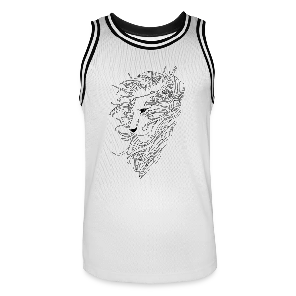 Lion Majestueux Couronné sur Maillot de basket Homme