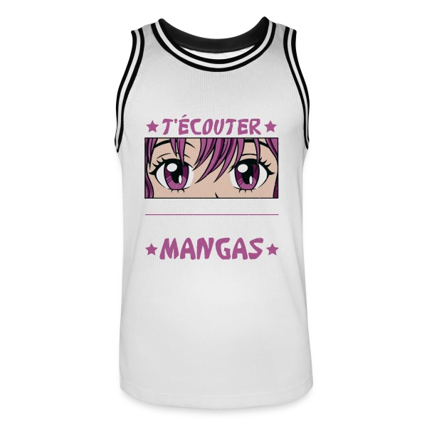 Fan d'Anime & Dessinateur Manga sur Maillot de basket Homme