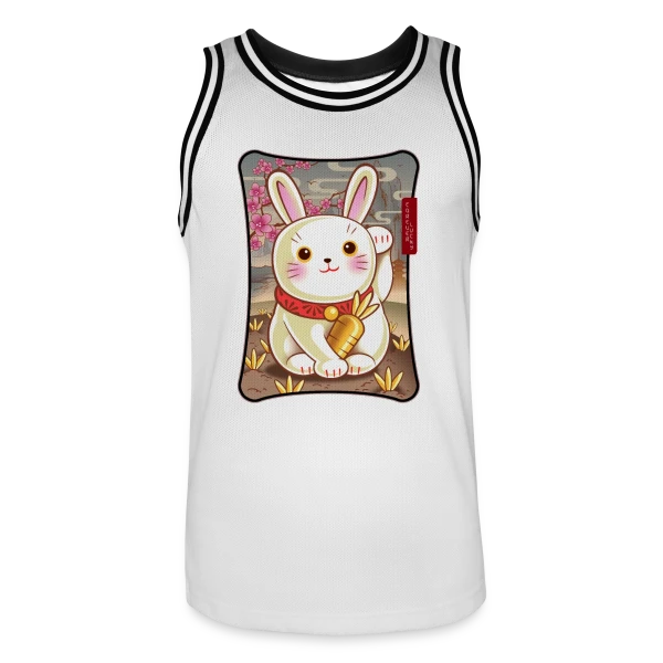 Lapin de la Chance Zen sur Maillot de basket Homme