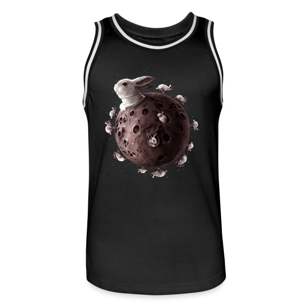 Planète Lapin : Le Bonheur des Rongeurs sur Maillot de basket Homme