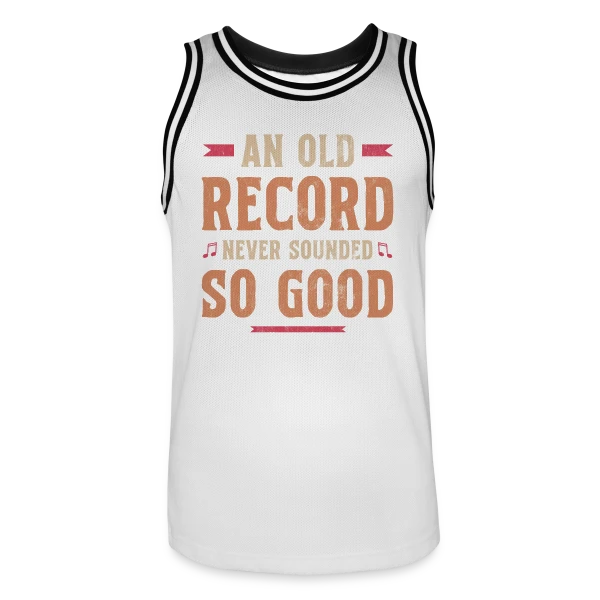 Collectionneur Vinyle Plattenspieler sur Maillot de basket Homme