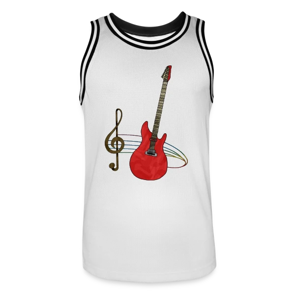 Guitare Passion sur Maillot de basket Homme