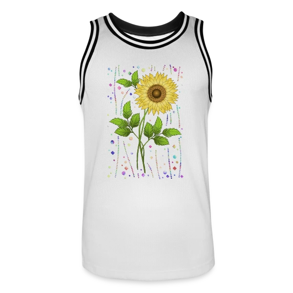 Éclat Floral sur Maillot de basket Homme