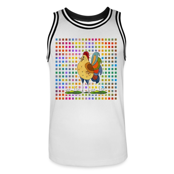 Coq Fier sur Maillot de basket Homme