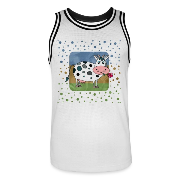 La Vache Joyeuse sur Maillot de basket Homme