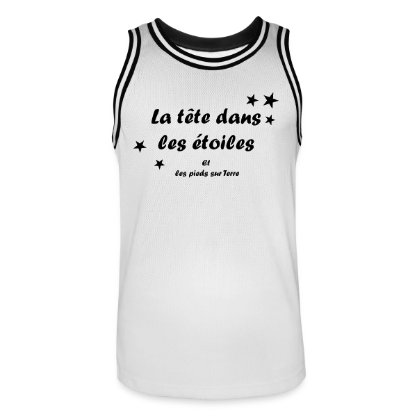 La tête dans les étoiles sur Maillot de basket Homme