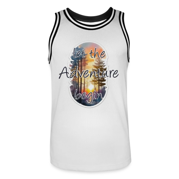 L'Aventure Commence Forêt sur Maillot de basket Homme