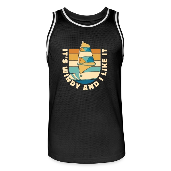 Wing Surf | L'Art du Wing Foil sur Maillot de basket Homme