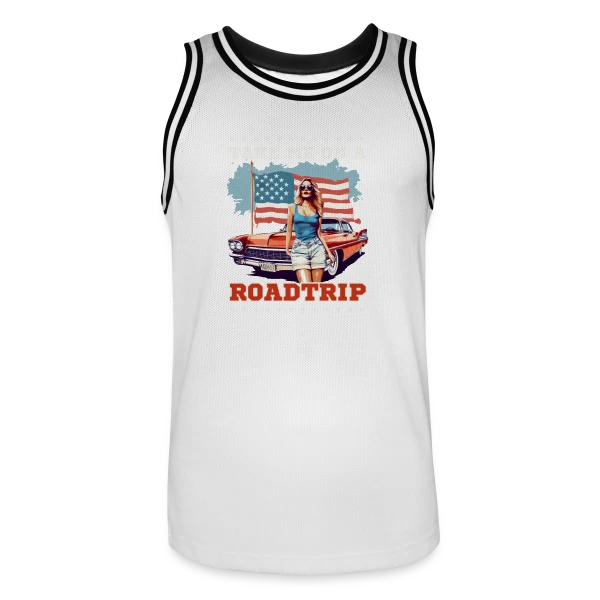 Roadtrip Américain Rétro sur Maillot de basket Homme