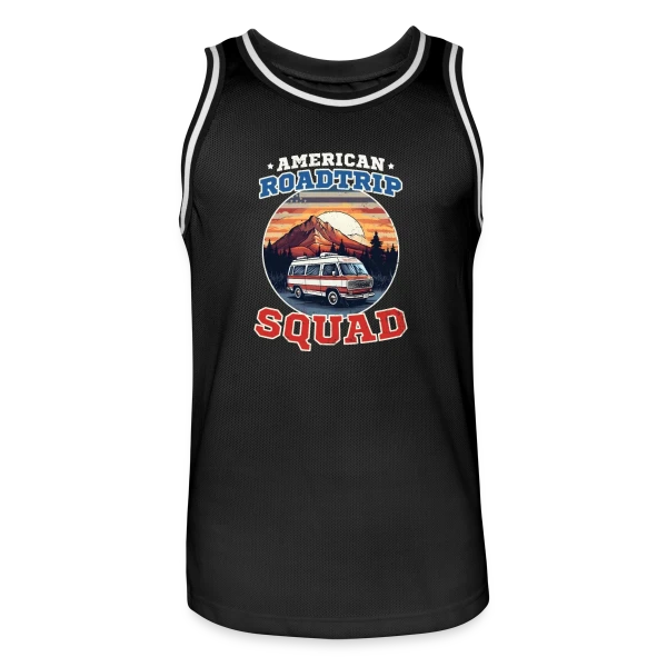 Équipe Road Trip Américain Van sur Maillot de basket Homme