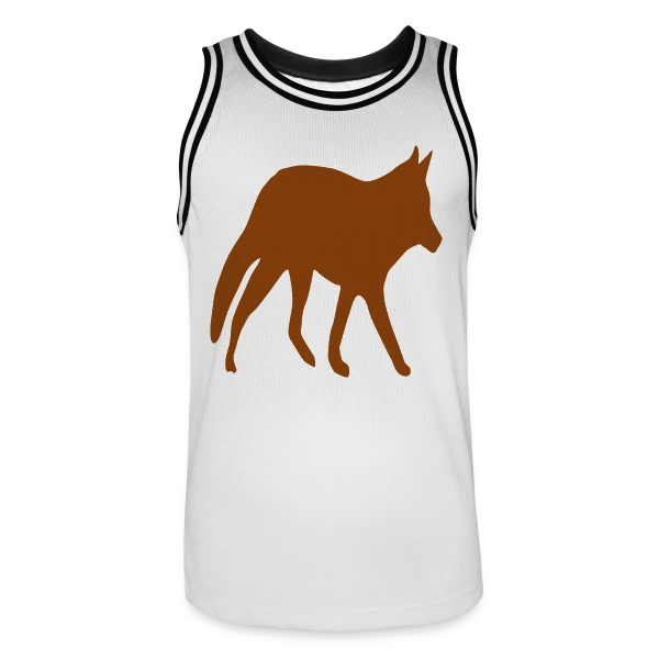 Silhouette Renard Sauvage sur Maillot de basket Homme