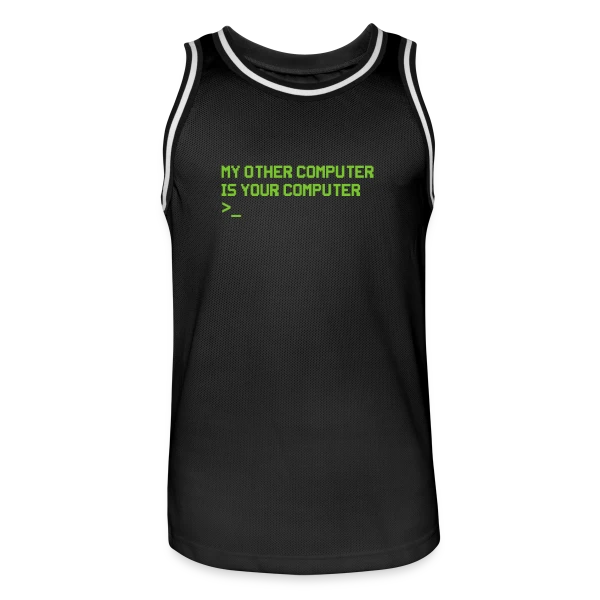 Hacker Codeur Computerfreak Nerd - Cadeau Hacking sur Maillot de basket Homme