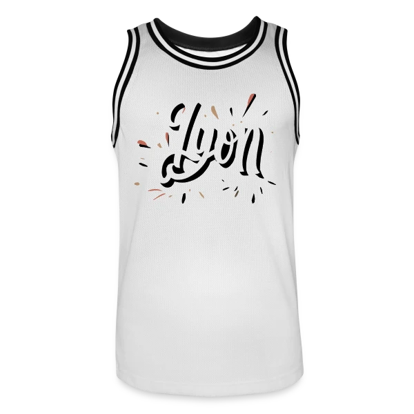 Lyon Dynamique Moderne sur Maillot de basket Homme