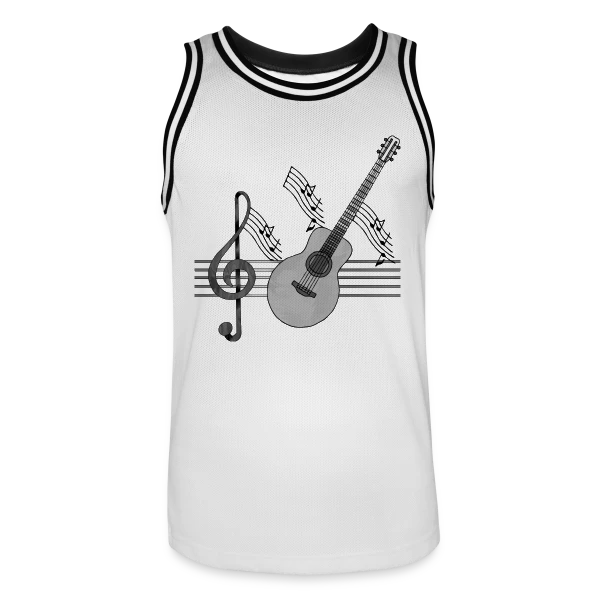 Guitare Passion sur Maillot de basket Homme