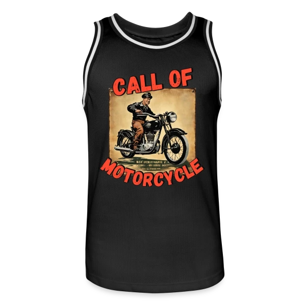Appel de la Moto Rétro sur Maillot de basket Homme