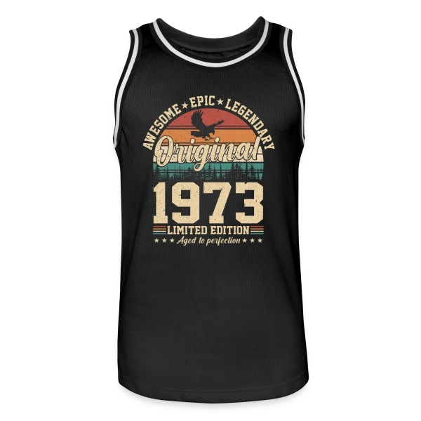 Légende Vintage 1973 sur Maillot de basket Homme
