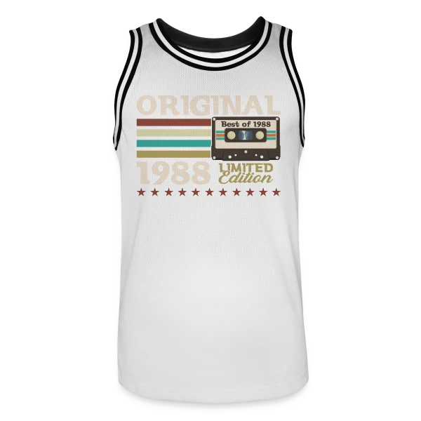 Anniversaire Vintage 1988 sur Maillot de basket Homme