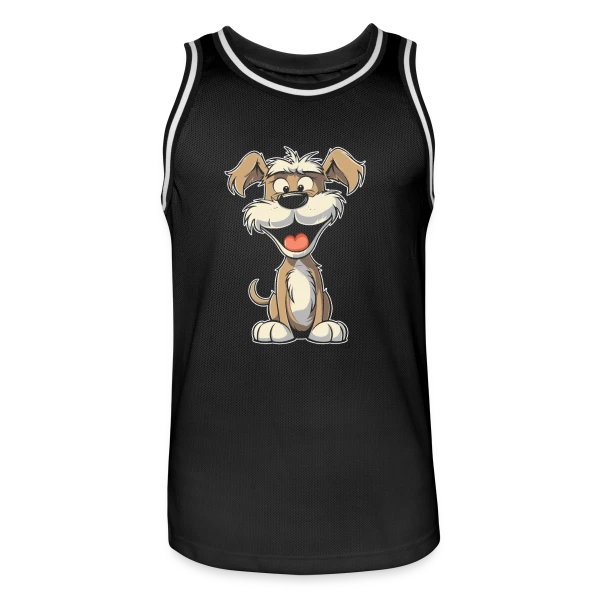 Schnauzer Joyeux sur Maillot de basket Homme