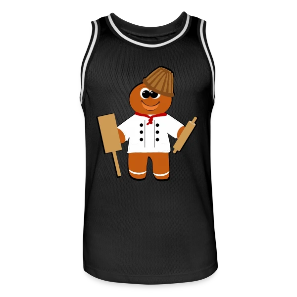 Boulanger Alsacien Gourmand sur Maillot de basket Homme