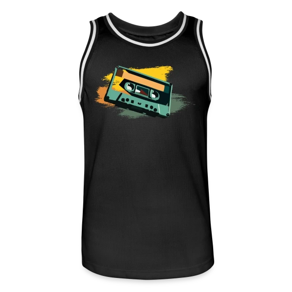 Cassette Pop Art sur Maillot de basket Homme