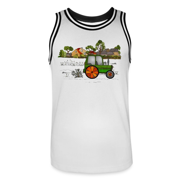 Passion Tracteur sur Maillot de basket Homme