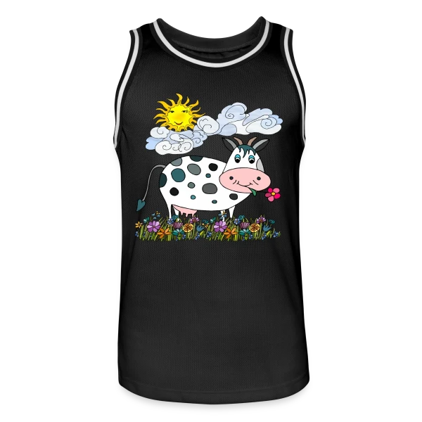 La Vache Stylée sur Maillot de basket Homme