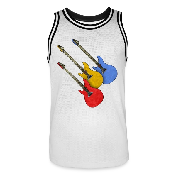 Passion Guitare sur Maillot de basket Homme