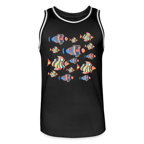 Passion Pêche : L'Esprit du Poisson sur Maillot de basket Homme