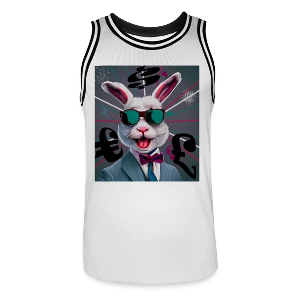 Lapin Business Man sur Maillot de basket Homme
