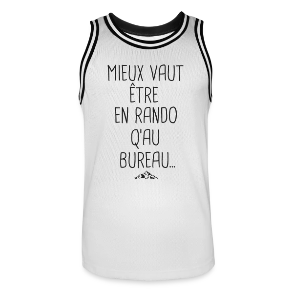 Randonnée Humour: Le Cadeau Idéal pour Randonneurs sur Maillot de basket Homme
