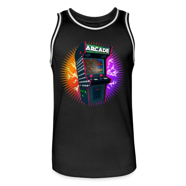 Gauntlet Pixel Art : T-shirt Arcade Rétro Gaming Emblématique sur Maillot de basket Homme