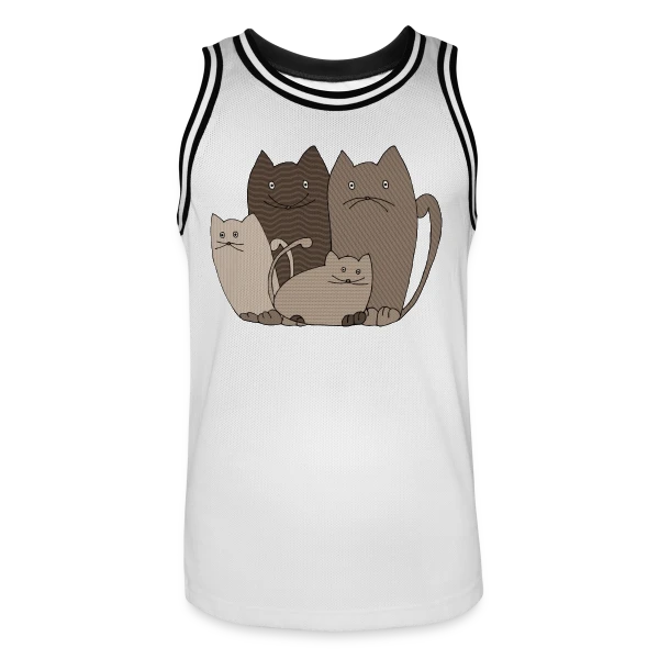 Le Chat Mignon sur Maillot de basket Homme
