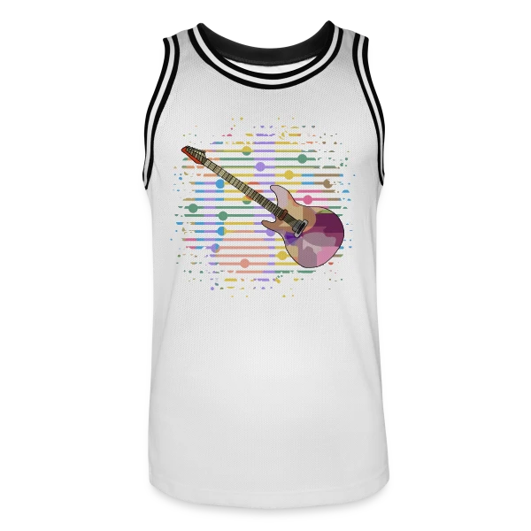 Guitare Passion sur Maillot de basket Homme
