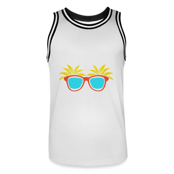 Lunettes Tropicales Soleil sur Maillot de basket Homme