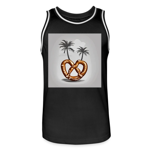 Bretzel tropical : L'Alsace en vacances sur Maillot de basket Homme