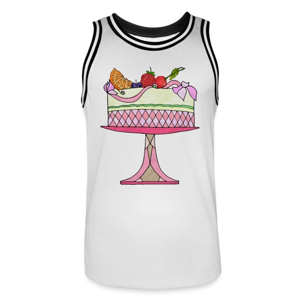 Gâteau d'Anniversaire Célébration sur Maillot de basket Homme