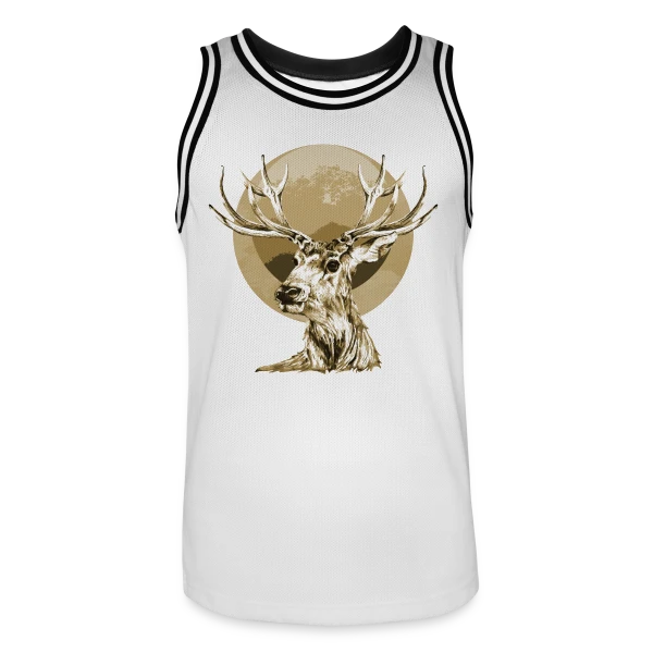 Cerf Majestueux sur Maillot de basket Homme
