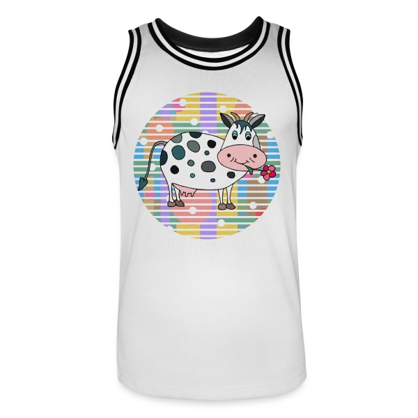 La Vache Adorable sur Maillot de basket Homme