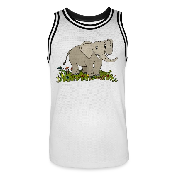 L'Éléphant Majestueux sur Maillot de basket Homme