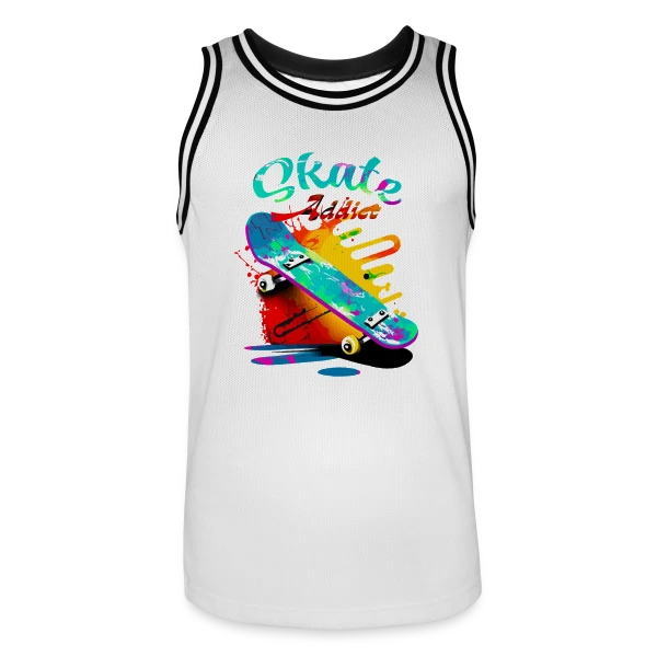 Skate Addict : Amoureux de la Planche sur Maillot de basket Homme