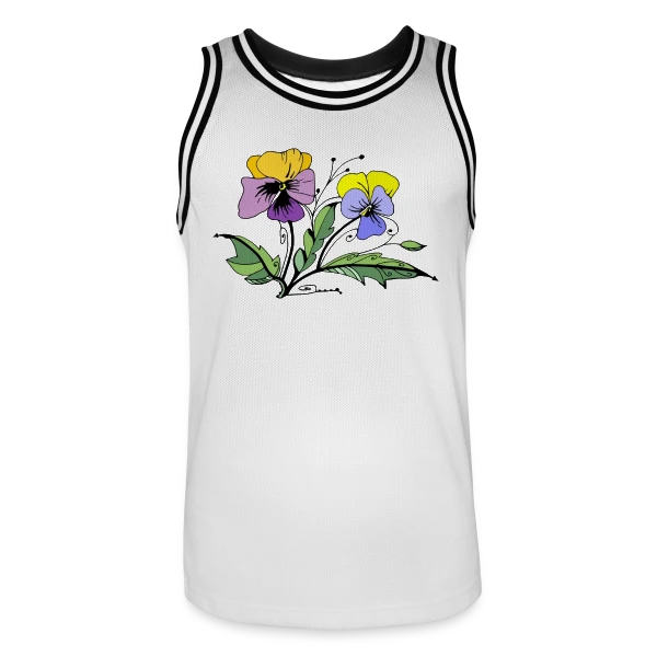 Éclat Floral sur Maillot de basket Homme