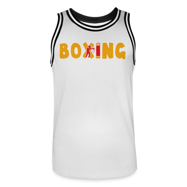 Boxing - Mon Sport, Ma Passion ! Humour Combat sur Maillot de basket Homme