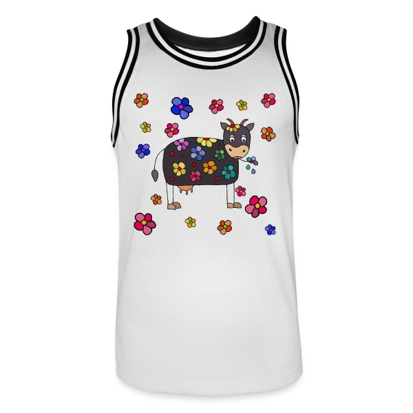 La Vache Stylée sur Maillot de basket Homme