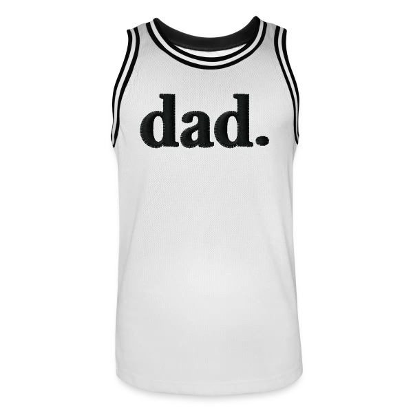 Brodé 'Dad' - Style Élégant et Minimaliste sur Maillot de basket Homme