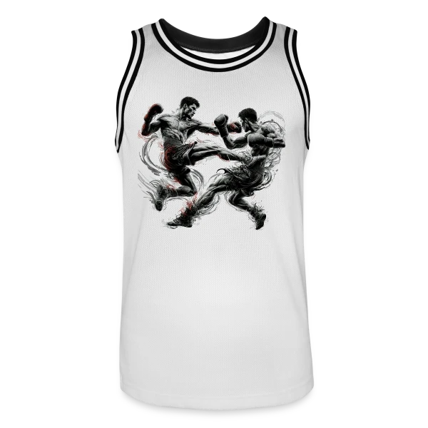 Kickboxing, Thaï Boxe, Muay Thai - Passion Combat sur Maillot de basket Homme
